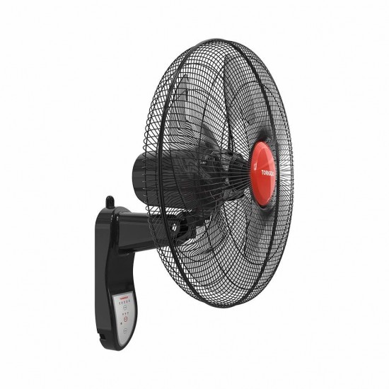 TORNADO Wall Fan 18 Inch 4 Blades Remote Black EPS-18R