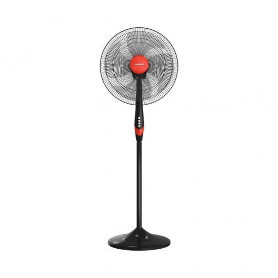 TORNADO Stand Fan 18 Inch 4 Blades Black x Red TSF-18XW