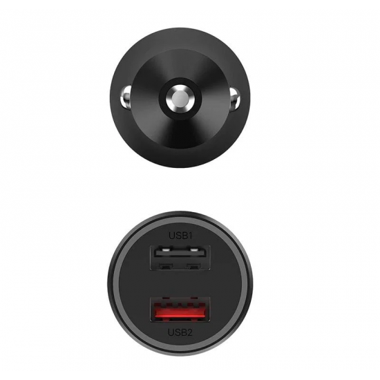 Xiaomi Mi 37W Dual-Port Car Charger – Black (26554)