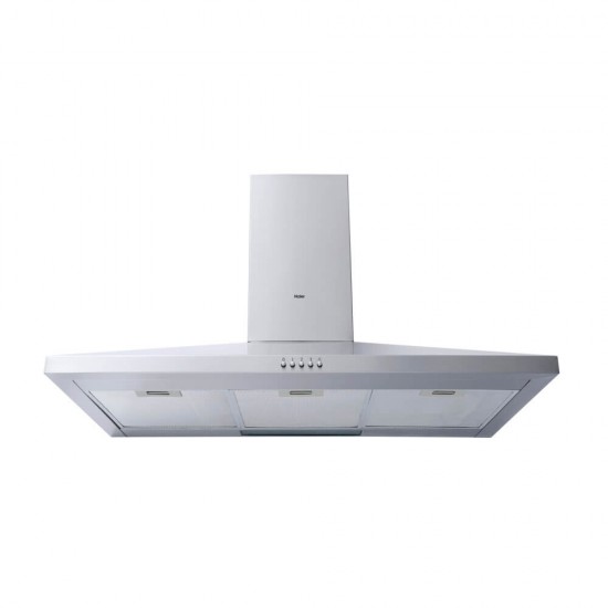 Haier 90cm built-in bundle — chimney hood, 5-burner gas hob, and multifunction oven