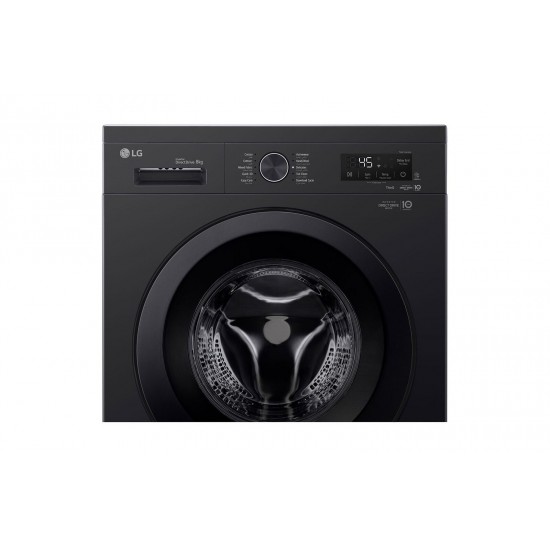 LG Washing Machine 8 kg Front Load, 1400RPM, ThinQ (Wi-Fi)