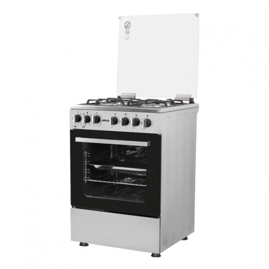 Armco Free-standing Cooker 3 Multi-gas Burners + 1Electric (180mm-2000W RAPID Plate), 60X60 Oven+Grill GC-F6631QX2(SS)