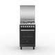 Haier 50x60 Gas Cooker with Electric Oven - 3 Gas + 1 Electric Plate, Matte Black HRE5313CDTMB