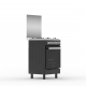 Haier 50x60 Gas Cooker with Electric Oven - 3 Gas + 1 Electric Plate, Matte Black HRE5313CDTMB