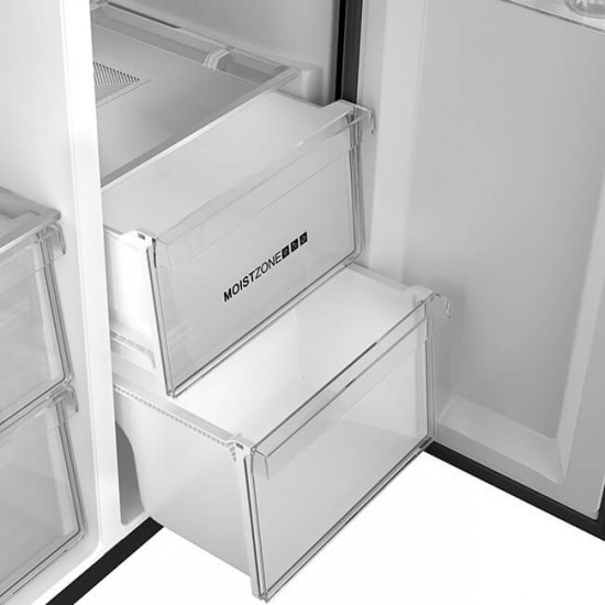 Haier 527L SBS Fridge Sunlight Steel HRF-668SS(KE), Inverter/No Frost