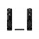 LG Dual tower speaker system with 1250W sound