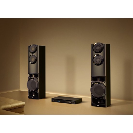 LG Dual tower speaker system with 1250W sound