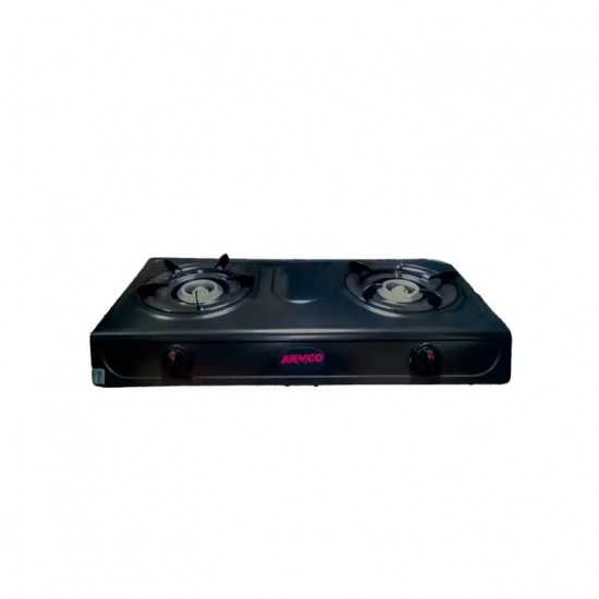 GC-7210P3 – 2 Burner Tabletop Gas Cooker, Slim Compact, Auto ignition, 2M pipe.