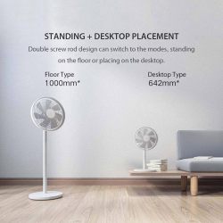 Xiaomi Mi Smart Standing Fan 2 – UK PLUG – White (37410)