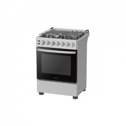 Midea 60*60- 3Gas + 1 Electric Standing Cooker With Electric Oven (60E3G1H6F-SL)-Silver
