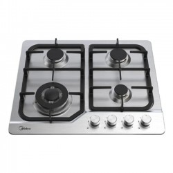 Midea Built-In Gas Hob, 4 Burners, Stainless Steel