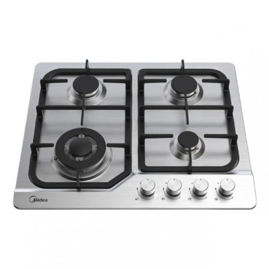 Midea Built-In Gas Hob, 4 Burners, Stainless Steel