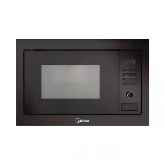Midea Built-in Microwave Oven 25L, Compact Design, Manual Controls, Black