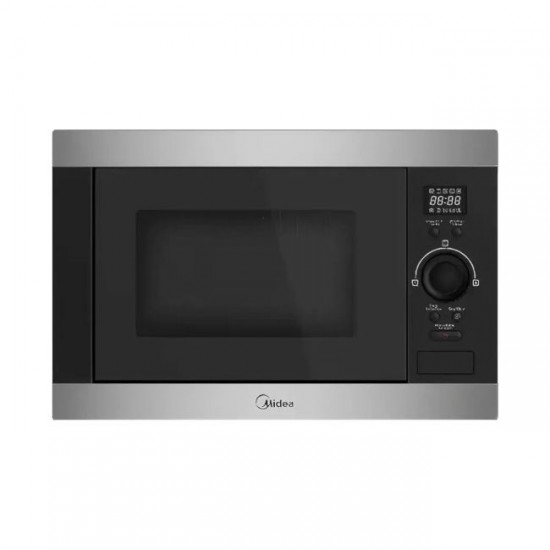 Midea Built-in Microwave Oven 25L, Compact Design, Manual Controls, Stainless Steel