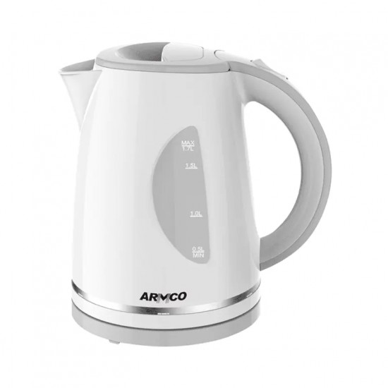 AKT-173LED – 1.7L Plastic Cordless Kettle 360, 2200W, Matte White.