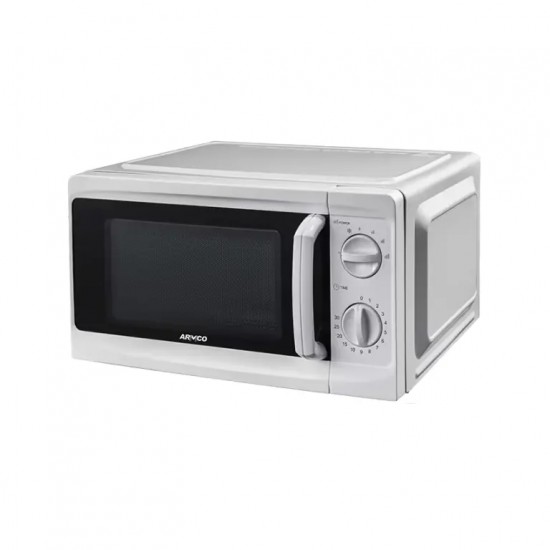 Armco Microwave Oven, 20L, Manual Control, 700W, 5 Power levels, Speedy Defrost, Express cooking, Cooking End Signal, White.