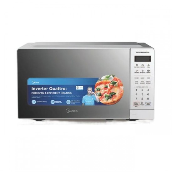 Midea Digital Inverter Microwave Oven 20L, Silver