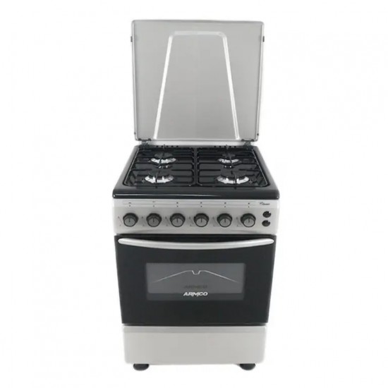 Armco | Free Standing Cooker 4 Gas, 60X60 Gas Oven+Grill, 1 Grid + 1 Tray GC-F6640PX(SL)