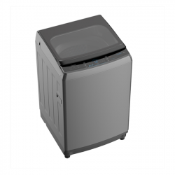 Midea Washing Machine 8Kg Top Washer With Metal Body With Soft Close Glass Cover And Turbo - Grey