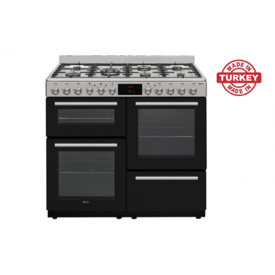 SCL 6 GAS + 1 WOK COOKER 100*60CM SEMI INOX: SCL-FC167TSI