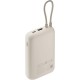 Xiaomi Power Bank 33W 20,000 mAh with Intergrated USB-C Cable – Tan (57865)