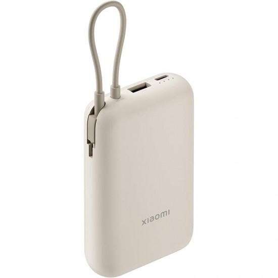 Xiaomi Power Bank 22.5W 10,000 mAh with Intergrated USB-C Cable – Tan (58477)