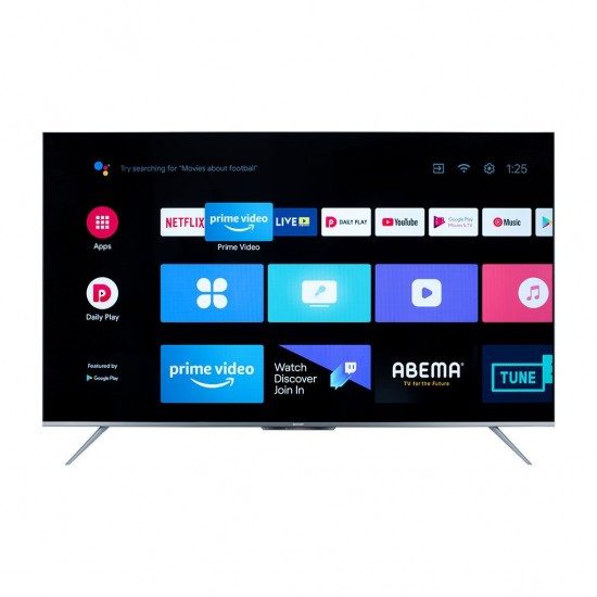 SHARP 4K Frameless TV 50 Inch Android Built-In Receiver 4T-C50DL6EX