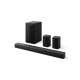 LG Soundbar with Wireless subwoofer and Rear speaker