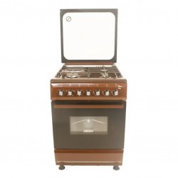 GC-F6631QX(BR) – 3 Multi-gas Burners + 1Electric Oven+Grill Brown.