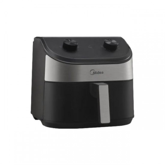 Midea Non Stick 4.7L Manual Air Fryer-1500W - Black