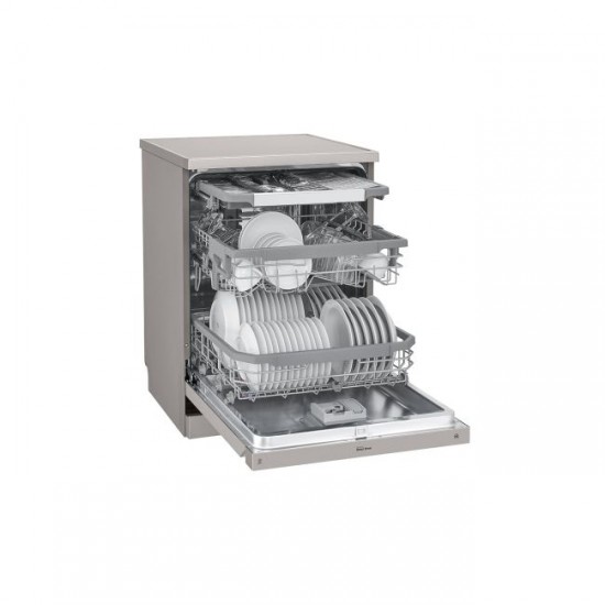 LG New QuadWash Steam Dishwasher Platinum Silver Color