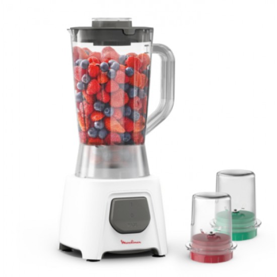 Moulinex 450w 1.5ltr Blender + Grinder: LM2C3127