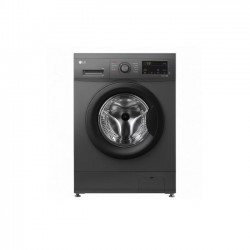 LG F4J3TYG6J Front Load Washing Machine, 8KG - Black