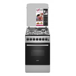 Exzel 60x50cm, 3 Gas+1 Electric, Electric Oven: EG5631GY