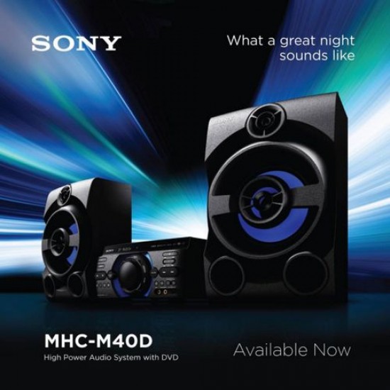 Sony HI-FI AUDIO SYSTEM, CLEAR AUDIO+, KARAOKE MHC-M40D