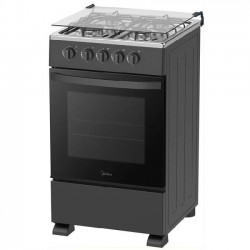 Midea Free-standing Cooker 50TMG4G082-B 50*60 4 Gas + Gas oven with only bottom flame - Black