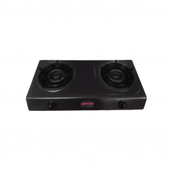 Armco Tabletop Cooker 2 Burner Tabletop Gas Cooker, Golden Iron Cap, Enamel Pan Support, FREE 2M Pipe. GC-8280P3