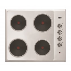 Von 4 Electric Stainless Steel Hob - 60 CM: VBHS6040HX