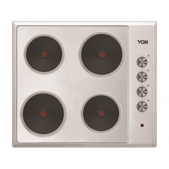 Von 4 Electric Stainless Steel Hob - 60 CM: VBHS6040HX