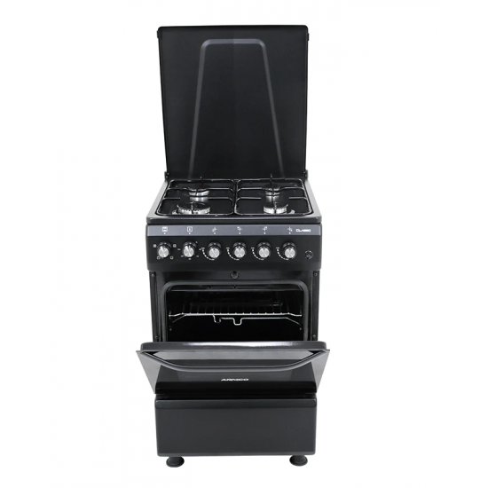 ARMCO GC-F5640MX(BK) - 4 Gas Burner, 50X50 Electric Oven+Grill Cooker