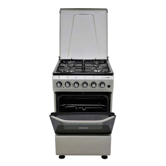 ARMCO GC-F5640MX(SL) - 4 Gas Burner, 50X50 Electric Oven+Grill Cooker. ARMCO GC-F5640MX(SL) - 4 Gas Burner, 50X50 Electric Oven+Grill Cooker.