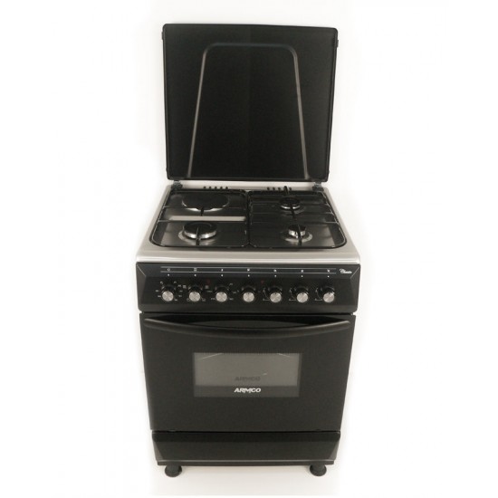 Armco 3 Gas, 1 Electric, 60x60 Gas Cooker: GC-F6631FX(BK) Armco 3 Gas, 1 Electric, 60x60 Gas Cooker: GC-F6631FX(BK)