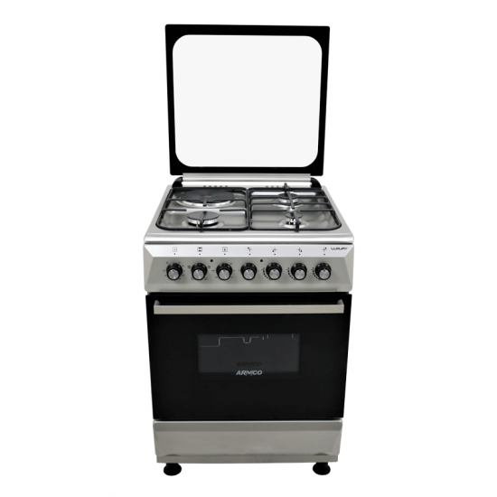 Armco - 3 Gas 1 Electric 60x60 Gas Cooker: GC-F6631JX(SL) Armco - 3 Gas 1 Electric 60x60 Gas Cooker: GC-F6631JX(SL)
