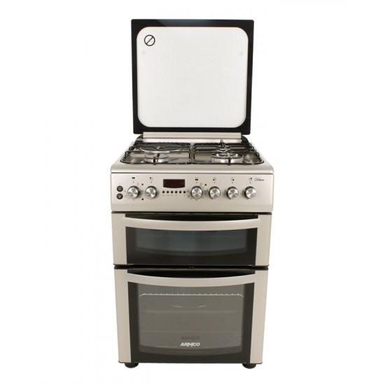 Armco 3 Gas, 1 Electric, 60x60 Double Oven Gas Cooker: GC-F6631LX2D2(SS)