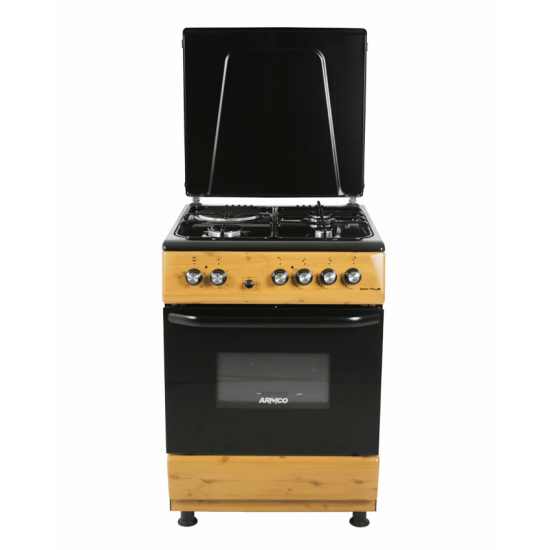 ARMCO GC-F6631PX(WD) - 3 Gas, 1 Electric, 60x60 Gas Cooker