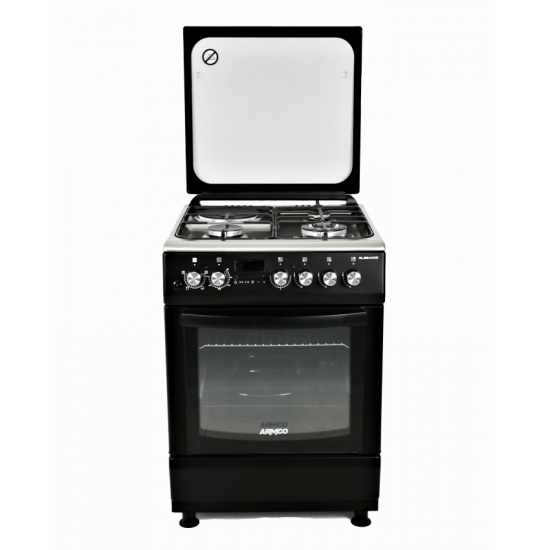ARMCO GC-F6631ZX2(SL) - 3 Gas(1 WOK), 1 Electric, 60x60 Gas Cooker.