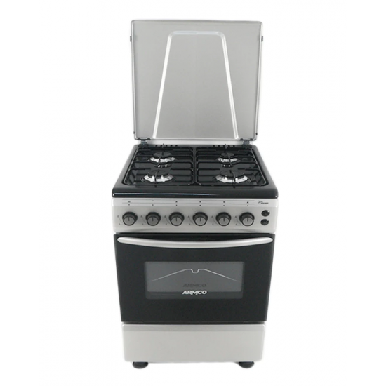 Armco 4 Gas, 60x60 Gas Cooker, Silver:  GC-F6640PX(SL)