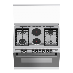 Haier 4Gas + 2Electric 90X60 Cooker with Oven: HCR6042EDS