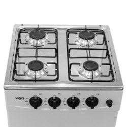 Von 4 Gas Table-top Cooker with Cylinder Compartment: VAC5C040CY