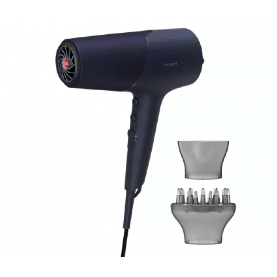 5000 Series Hairdryer with thermoshield technology, 2300W, 4 x Ionic Care, 3 Heat and 2 Speed Settings. BHD51000